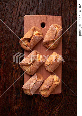 Cookies with Cottage cheese baked in oven 41416102