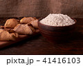 Close up Flour bread and whole grain 41416103