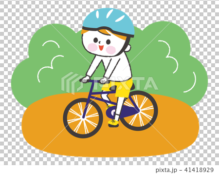 自転車 ヘルメット サイクリングのイラスト素材