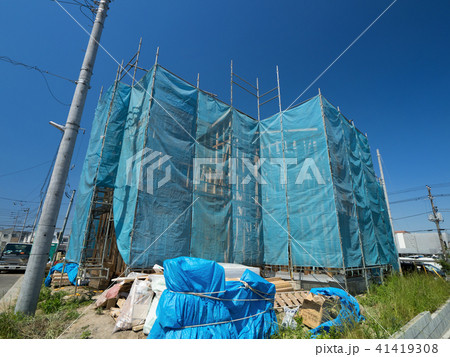 住宅建設現場 住宅建設現場 41419308