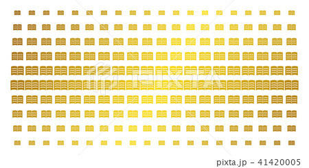 Open Book Gold Halftone Matrix Open Book Gold Halftone Matrix 41420005