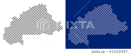 Dot Burkina Faso Map 41420497