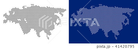 Dotted Eurasia Map 41420795