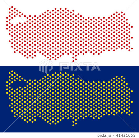 Dotted Turkey Map 41421655