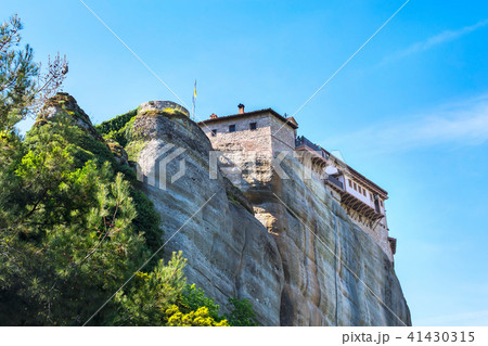 Meteora monastery on the high cliff, Greece Meteora monastery on the high cliff, Greece 41430315