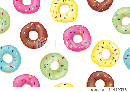 Set of sweet donuts 41430538