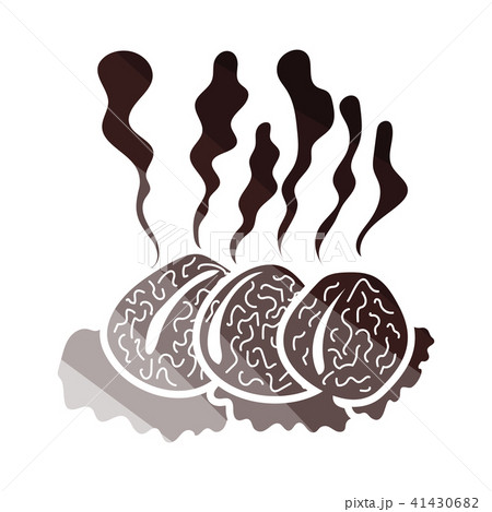 Smoking cutlet icon Smoking cutlet icon 41430682