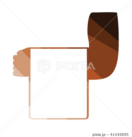Waiter hand with towel iconのイラスト素材 [41430695] - PIXTA
