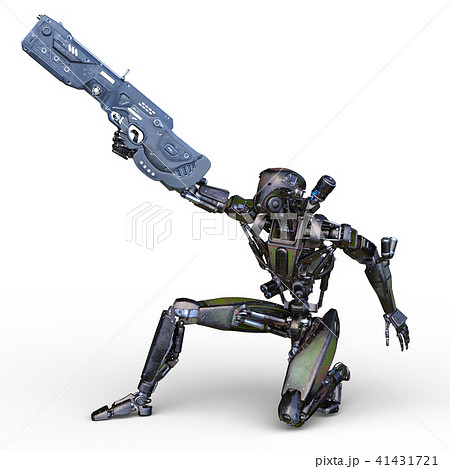 Battle Robot Stock Illustration