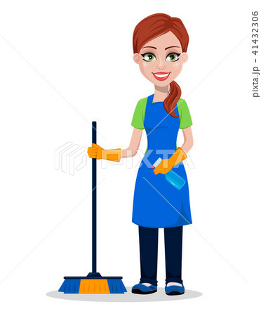 Cleaning company staff in uniform 41432306