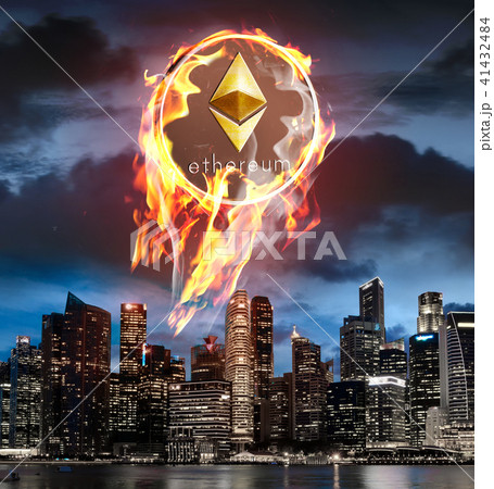 Ethereum on fire Ethereum on fire 41432484