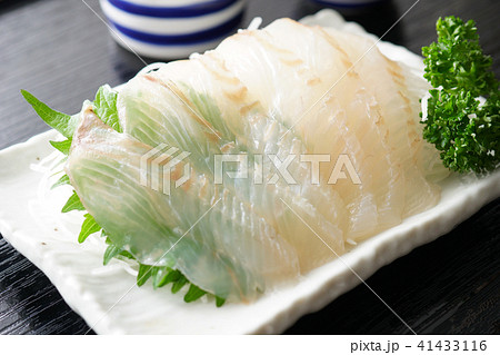 ヒラメのお刺身 41433116