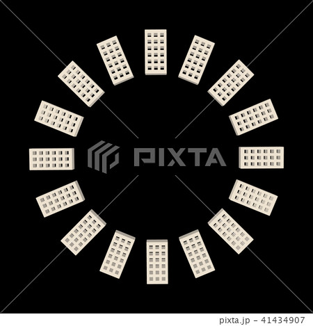Circle of bricks. Isolated on black background. Circle of bricks. Isolated on black background. 41434907