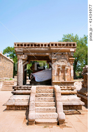 Steps, Nandi bull mandapa at the entrance 41434977