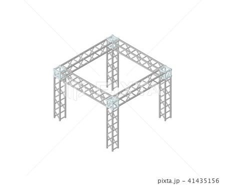 Truss construction. Isolated on white background. 41435156