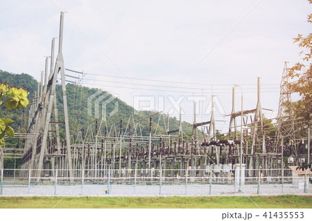 power plant with steel structure In the mountains  41435553