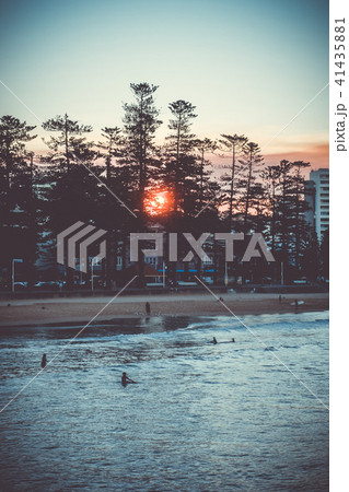 Manly Beach at sunset, Sydney, Australia 41435881