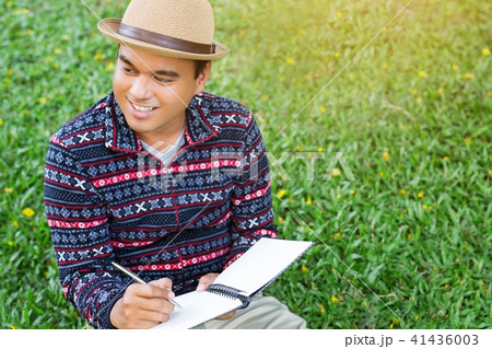 close up hand young man  41436003