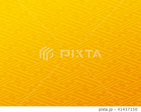 紗綾形ゴールド 背景素材 和柄 金箔のイラスト素材