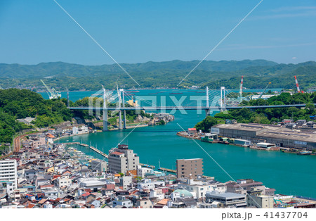 尾道の街並みと尾道水道 尾道の街並みと尾道水道 41437704