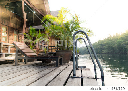 the river view rafting cottage terrace on sunset the river view rafting cottage terrace on sunset 41438590