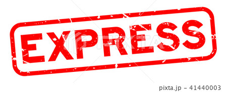 Grunge red express word square rubber seal stamp Grunge red express word square rubber seal stamp 41440003