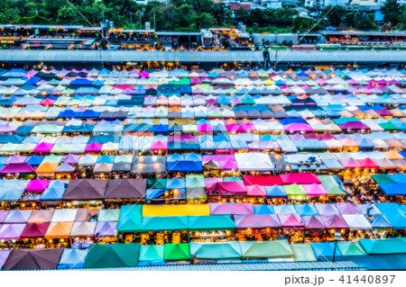 color roof in Train Night Market Ratchada 41440897