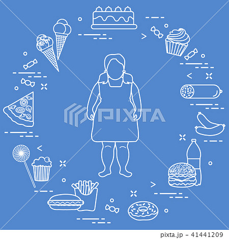 Harmful eating habits and fat girl Harmful eating habits and fat girl 41441209