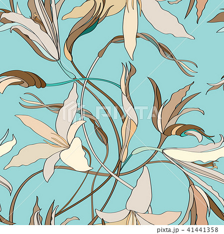 Floral seamless pattern. Garden Flower background 41441358