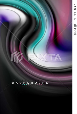 Fluid liquid colors design, colorful marble or plastic wavy texture background, glowing multicolored Fluid liquid colors design, colorful marble or plastic wavy texture background, glowing multicolored 41441637