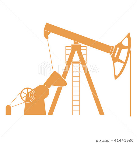 Stylized icon of the equipment for oil production 41441930