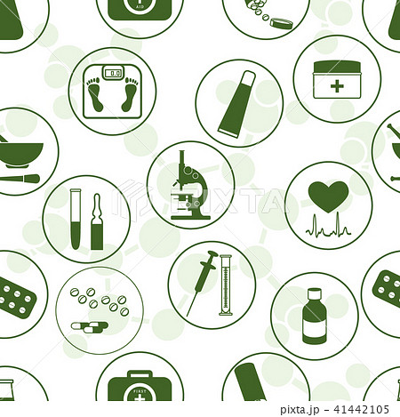 Seamless pattern of various medical devices and Seamless pattern of various medical devices and 41442105