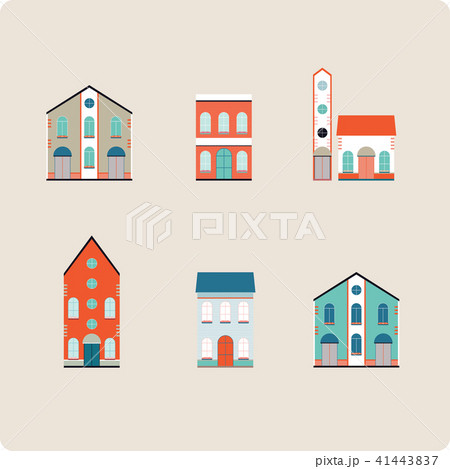 House set. Colorful home icon collection 41443837