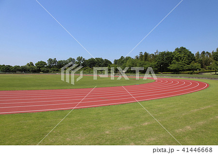 陸上トラックの写真素材