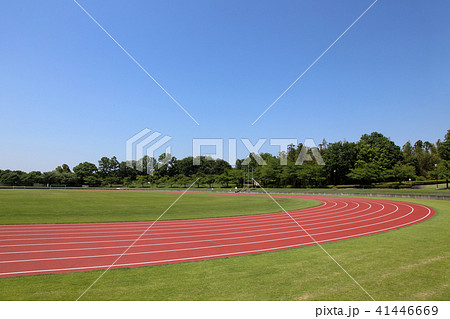 陸上トラックの写真素材