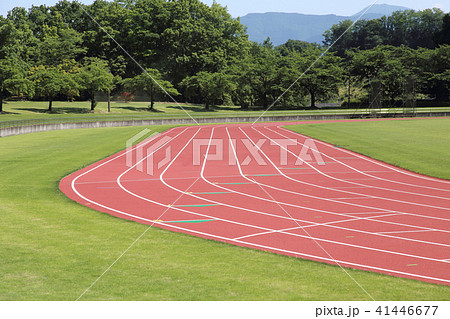 陸上トラックの写真素材