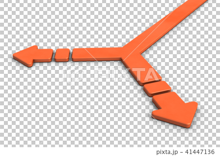 Abstract 3DCG illustration showing branch points 41447136