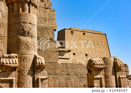 エジプト エドフ神殿の写真素材