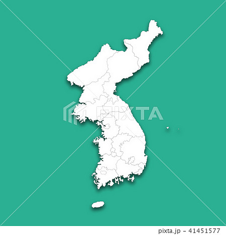 地図 マップ 韓国のイラスト素材