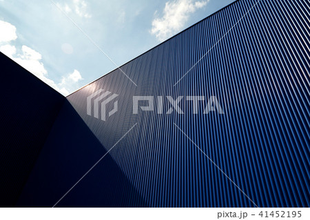corrugated metal sheet blue color 41452195