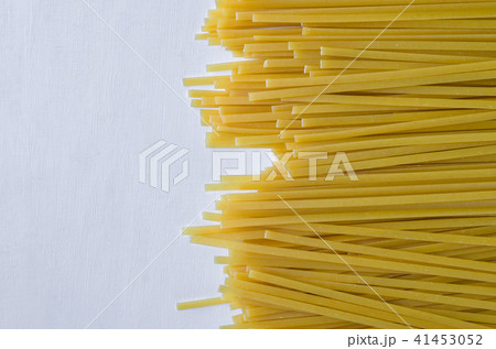 Fettucini Is a Kind of Spaghetti Isolated On White Fettucini Is a Kind of Spaghetti Isolated On White 41453052