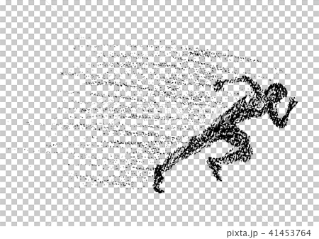 短跑選手的例證畫與蠟筆 短跑選手的例證畫與蠟筆 41453764