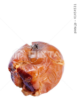 Fruits of apple with rot on white background Fruits of apple with rot on white background 41454531