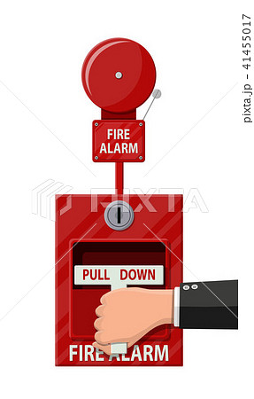 Hand switch fire alarm system. Fire equipment. 41455017