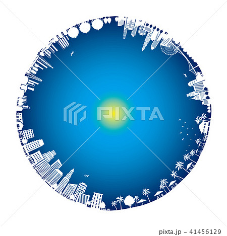 街並みのイラスト　地球 41456129