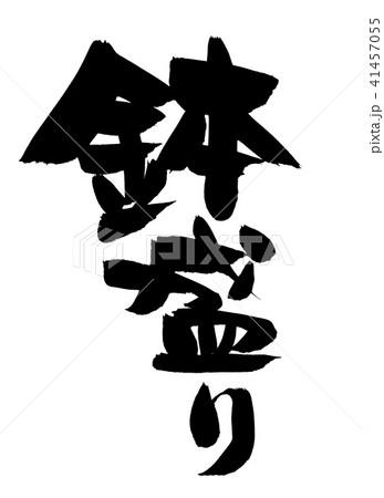筆文字　鉢盛り　プロモーション　イラスト 41457055