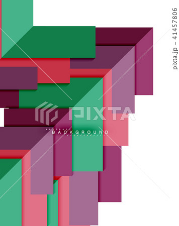 Multicolored abstract geometric shapes, geometry background for web banner 41457806