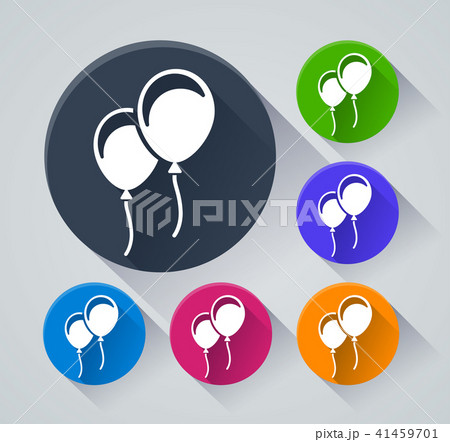ballons circle icons with shadow 41459701