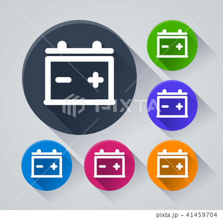 battery circle icons with shadow battery circle icons with shadow 41459704
