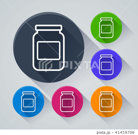 jar circle icons with shadow jar circle icons with shadow 41459706